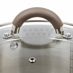 Кастрюля нержавеющая сталь, 3.9 л, с крышкой, крышка стекло, Daniks, Нара, GS-01413HY-20CA-2, серебр  фото 10