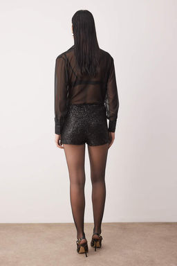 Siyah Extra/Super Mini Orme Payet Sort TPRAW26SR00006 - Trendyolmilla фото 4