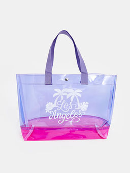 Bask?l? K?z ?ocuk Plaj ?antas?