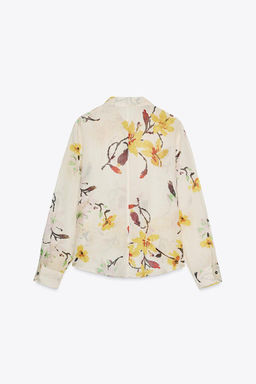 RAMIE FLORAL SHIRT ZW COLLECTION - Zara фото 8