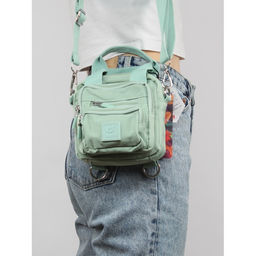 Сумка женская текстиль CF-0461, (рюкзак-change) 1отд, плечевой ремень, мята SALE 261278
