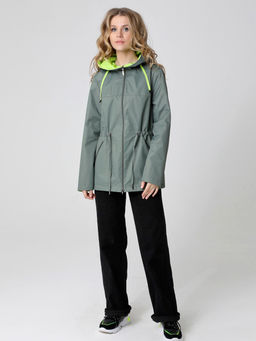 24142 Ветровка серо-зеленый - Dizzyway фото 5