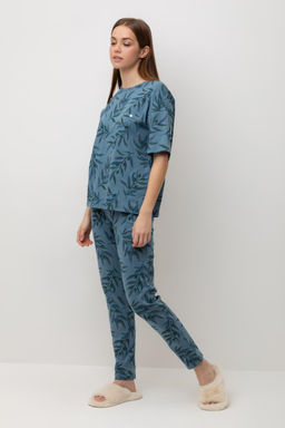 Е 20103/24/голубой мираж,оливковая ветвь пижама жен