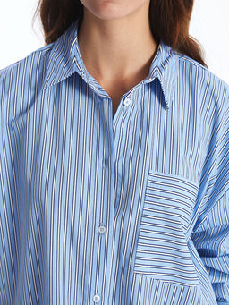 ?izgili Oversize Poplin Kad?n G?mlek