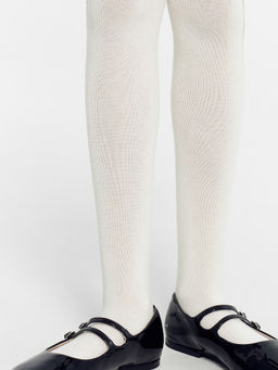 Цена за 3 пары! Колготки детские молочно-бежевые с рисунком в виде лампаса - Mark formelle фото 7