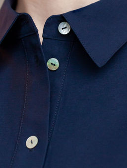 VILATTE / Платье-рубашка из плотного лиоцелла фото 3