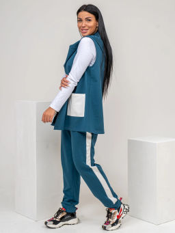 Костюм женский, цвет зеленый