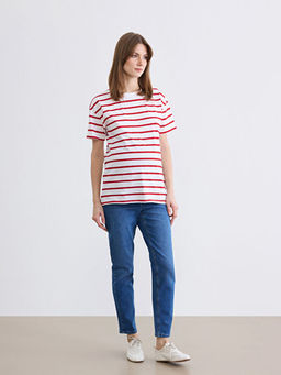 Kar?n Panelli Slim Mom Hamile Jean Pantolon