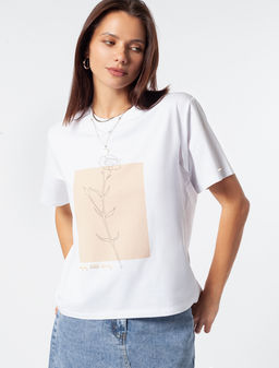 VILATTE / Футболка из премиального хлопка с авторским принтом