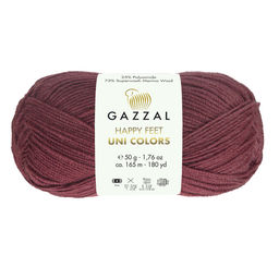 Хеппи фит однотонный (Happy feet Uni Colors) пряжа GAZZAL 75%меринос 25%полиамид10х50г/165м