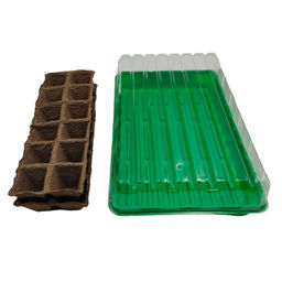 Мини-парник для рассады с торф.горш. 36х23х5см с крышкой (24 торф.горш.50х50х50мм, лоток полистирол)