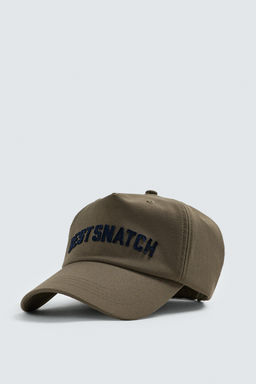 GORRA BORDADO TEXTO / Khaki