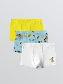 Bask?l? Erkek ?ocuk Boxer 3l?