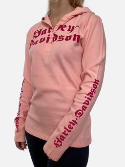 Розовая женская кофта Harley-Davidson  легкая мешковатость на 5+ вписывается во все современные стили одежды №1126