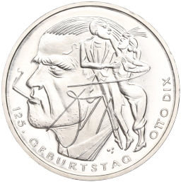 Монета 20 евро 2016 года Германия 125 лет со дня рождения Отто Дикса