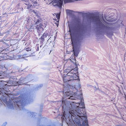 Постельное белье Морозное утро (поплин DE LUXE) 2 сп. с Евро/Пододеяльник: 1 шт. - 215*175; Простыня: 1 шт. - 215*240; Наволочка: 2 шт. - 70*70; DE LUXE - Артпостель фото 5