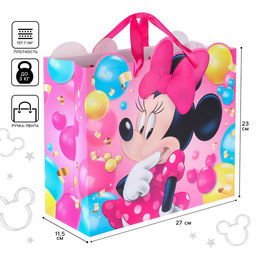Пакет подарочный, 23×27×11.5 см, упаковка, Минни Маус