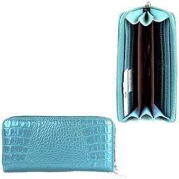 Портмоне женское Cayman-405К н/к, 3 отд, 11 карм, на молнии, бирюза кайман (72) 153232