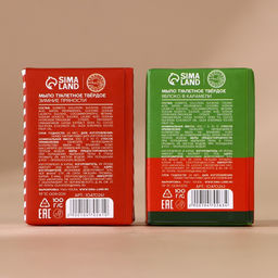 Подарочный набор новогодний URAL LAB Тёплой зимы: мыло для рук кусковое, 2х100 г  фото 5