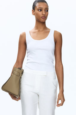 Linen-blend tailored trousers - H&m фото 8
