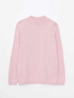 Yar?m Bal?k?? Yaka Basic Uzun Kollu K?z ?ocuk Triko Kazak - Waikiki фото 3