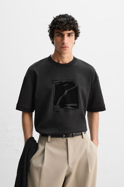 TEXTURED PRINT SWEATSHIRT - Zara фото 2