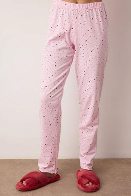 Ekru Pamuklu Likral? Yumusak Tuse Kalpli Baby Overlok Detayl? Orme Pijama Tak?m? THMAW26PT00166 - Trendyolmilla фото 7