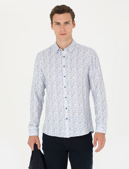 Mavi Slim Fit Uzun Kollu G_mlek