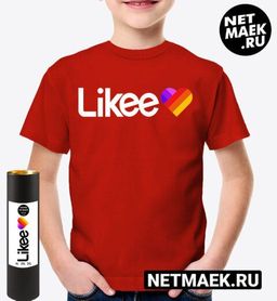 Детская Футболка с надписью Likee NEW BLACK