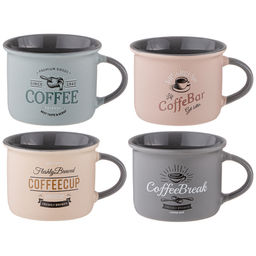 НАБОР КРУЖЕК ИЗ 4 ШТ COFFEE 160 МЛ