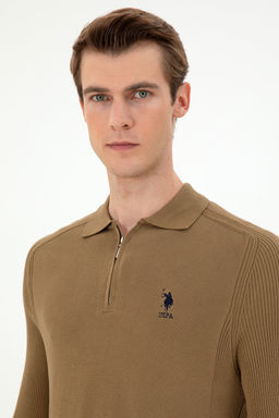 Мужской свитер цвета хаки Неожиданная скидка в корзине - U.s. polo assn фото 9