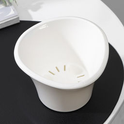 Цена за 2 шт. Кашпо для цветов со вставкой «Лагуна», 600 мл, d=13 см, h=9 см, белое