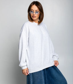 Свитшот #КТ329 (3), светло-серый меланж - Dommod фото 2