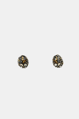 OVAL JEWEL EARRINGS - Zara фото 2