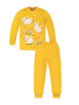 Пижама детская желтая овечки