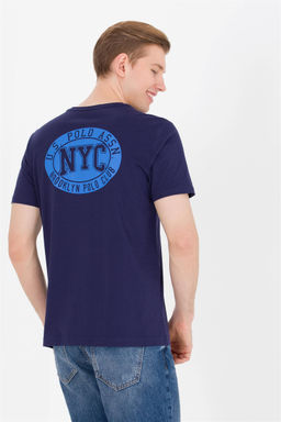 U. S. Polo Assn Мужская темно-синяя футболка с круглым вырезом - U.s. polo assn фото 7