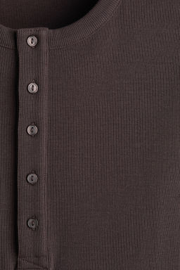 Camiseta de canal? con cuello panadero Slim Fit - H&m фото 9