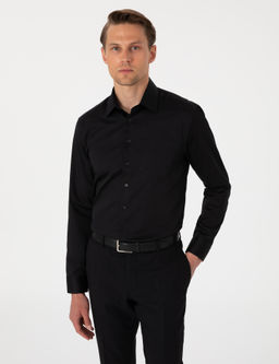 Siyah Regular Fit Uzun Kollu Basic G_mlek - Pierre cardin фото 8