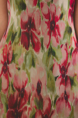 Cok Renkli Soyut A Kesim F?rf?rl? Sifon Ucus Ucus Dokuma Mini Elbise TWOSS25EL00567 - Trendyolmilla фото 3