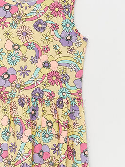 Bisiklet Yaka Desenli K?z ?ocuk Elbise - Waikiki фото 3