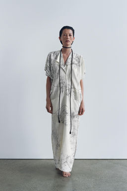 ZW COLLECTION PRINTED MIDI DRESS