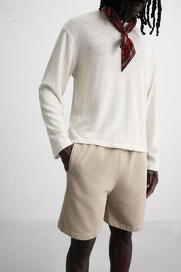 WASHED JOGGER BERMUDA SHORTS - Zara фото 6