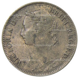 1 фартинг 1885 года Великобритания