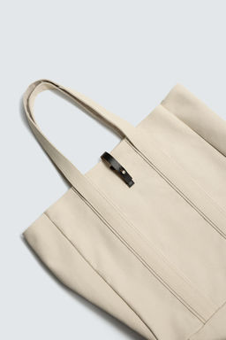 BOLSO SHOPPER TEJIDO / Blanco Crudo - Zara фото 3