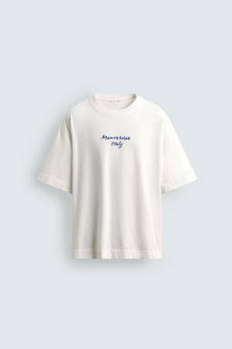 CAMISETA ESTAMPADOS CONTRASTE / Blanco