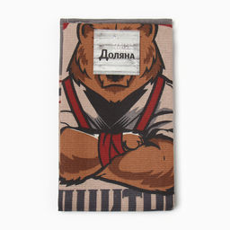 Полотенце кух. Доляна Настоящий защитник 35х60 см, рогожка, 100% хл, 160г/м2  фото 6