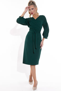 Платье Искусство обольщения (тёмно-зелёный) - Эльза фото 5