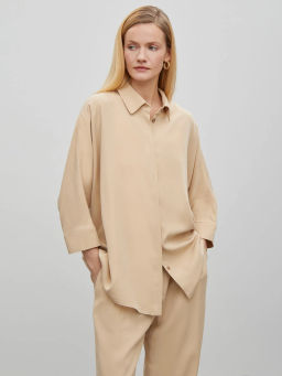 ЕМКА / Рубашка свободного кроя 100% Тенсел