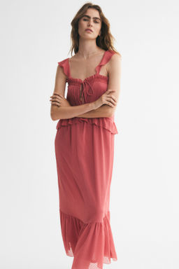 Vestido de plumeti con volantes - H&m фото 3