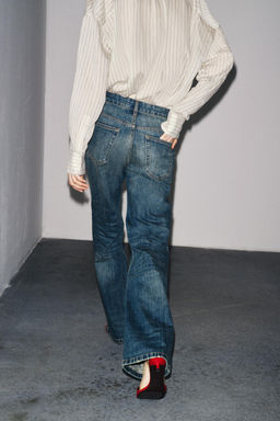 ZW COLLECTION LOW-RISE BOOTCUT JEANS - Zara фото 3